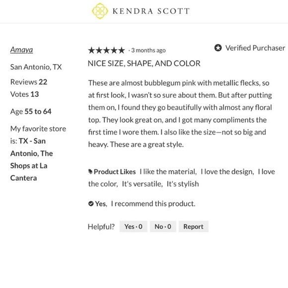 NWT Kendra Scott Large Kailyn Coral Statement Drop - Picture 6 of 9